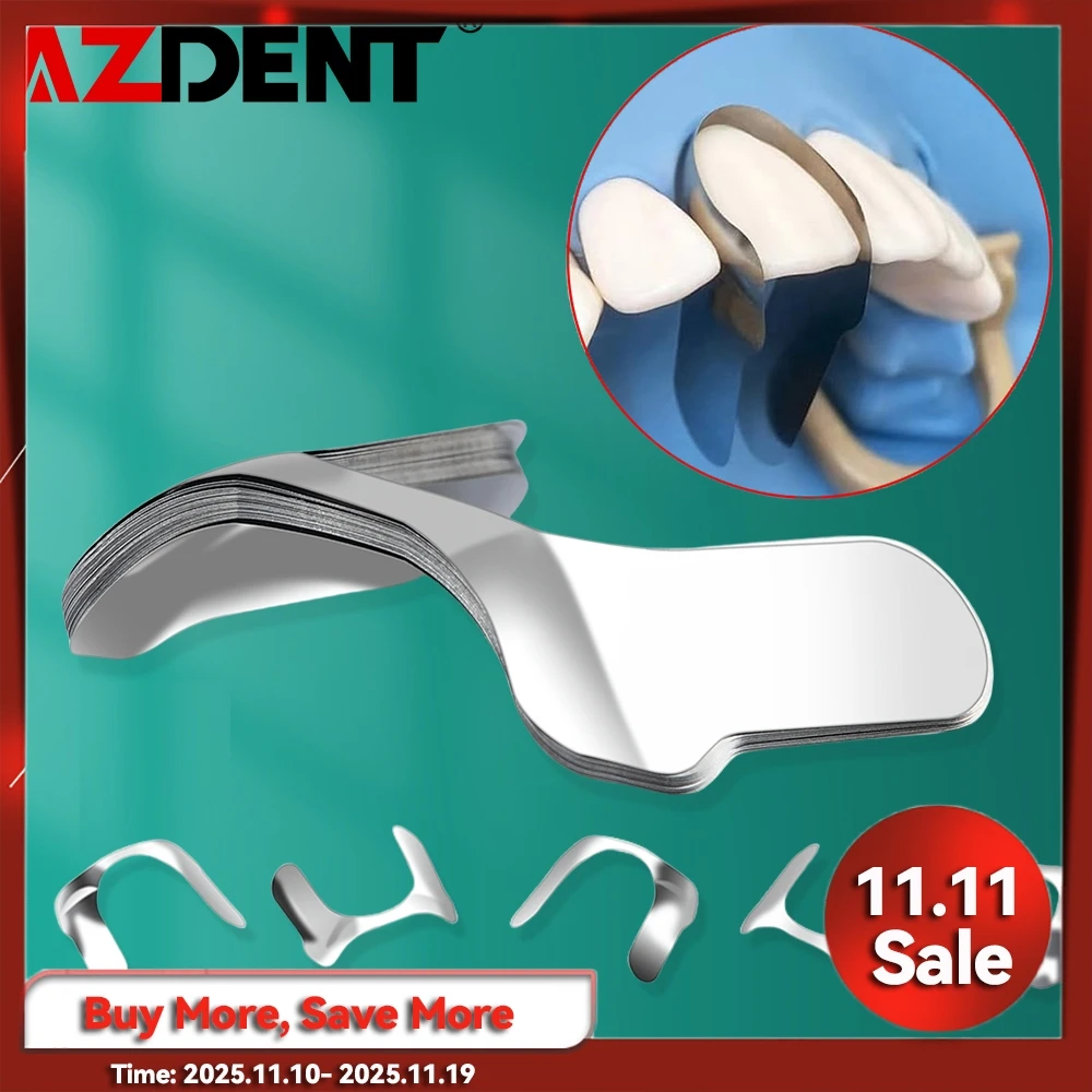 

30Pcs Dental Matrix Contoured Anterior Metal Matrix Bands Sectional Matrix System Matrices Dentistry Materials