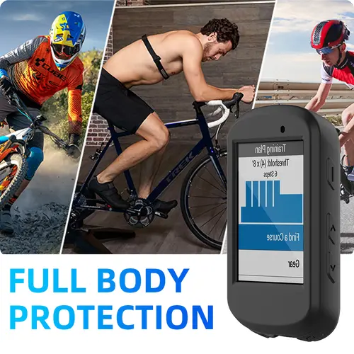 2Pcs Tempered Glass + Silicone Case for Garmin Edge 850 550 840 540 530 830 1040 130 Plus GPS Stopwatch Screen Protector Cover - Image 6