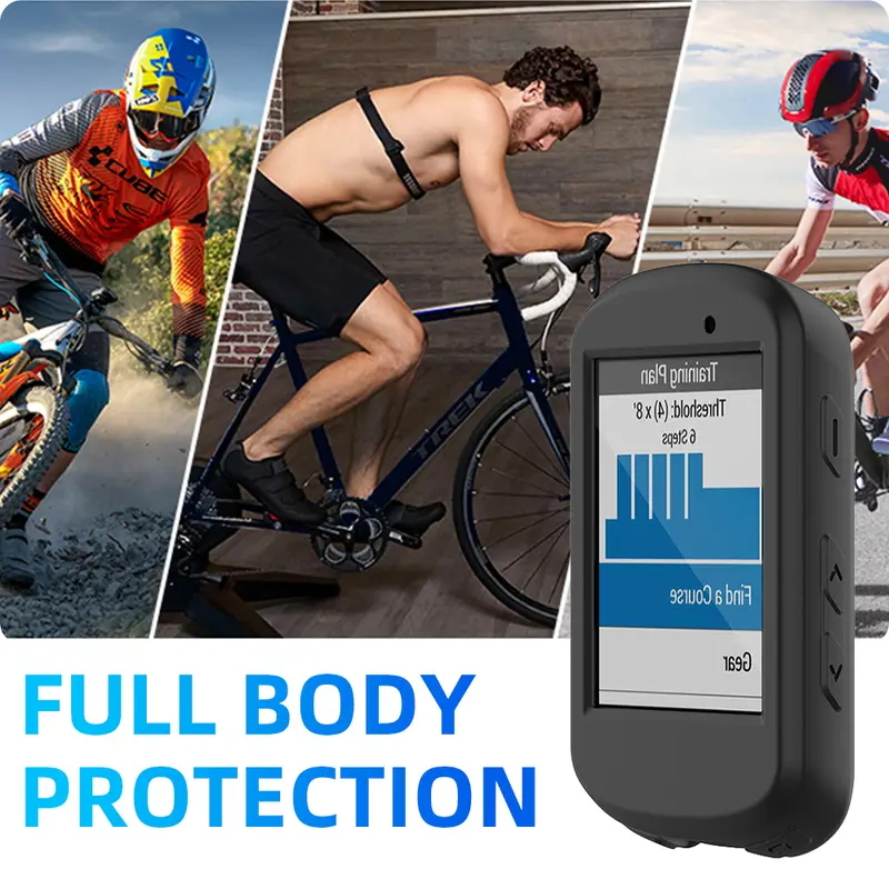 2Pcs Tempered Glass + Silicone Case for Garmin Edge 850 550 840 540 530 830 1040 130 Plus GPS Stopwatch Screen Protector Cover - Image 6