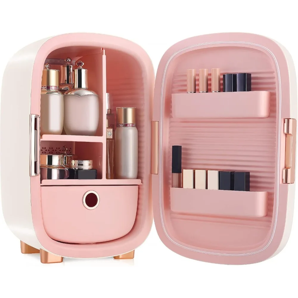 Beauty Mini Fridge, 12 Liter Compact Refrigerator  Makeup and Cosmetic Products, Teen Girls, Portable Makeup Fridge for Bedroom