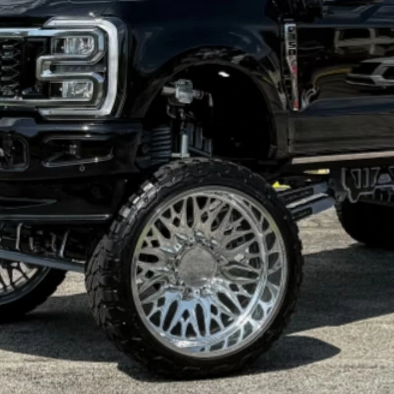8x6.5  8x165.1 8x170 10x225 22 24  Inch Polish Rim for  Chevy Silverado Ford F 350 DRW