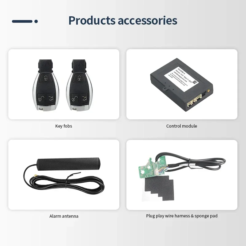EASYGUARD Smart Keyless Entry System Fit For BENZ FBS4 2014 And Later Years With Turn Key Start Only