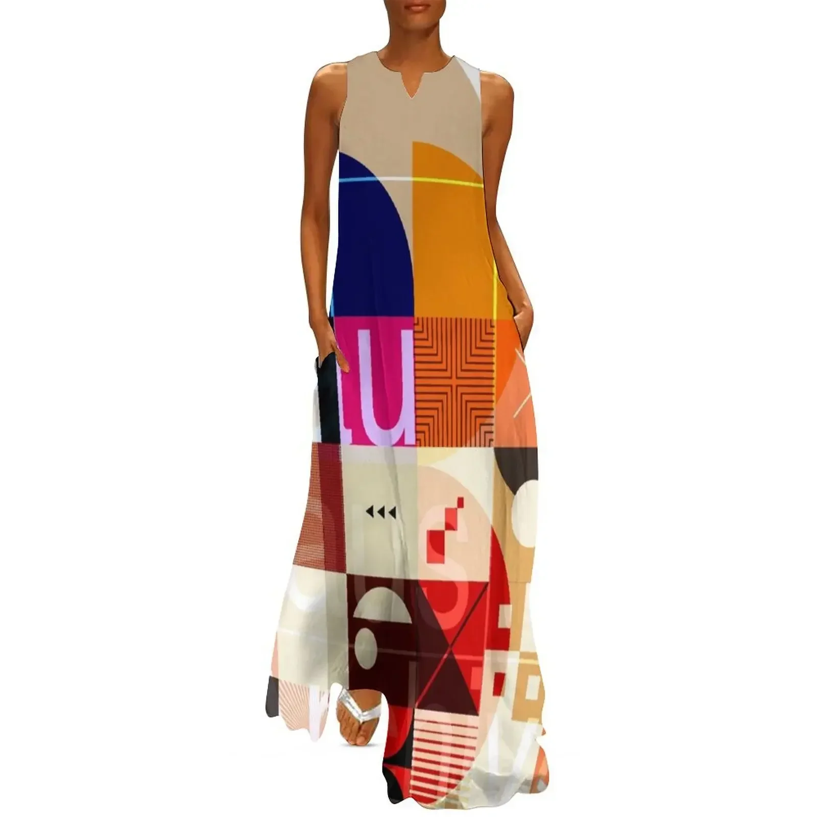 

Bauhaus Archive Geometric Art Long Dress summer outfits for women 2025 dresses women summer 2025 party dresses women Dress