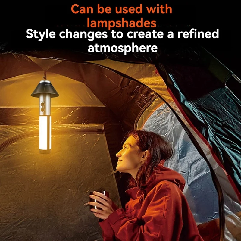 Multifunction LED Outdoor Camping Lantern, Cmping Light/Flashlight 2-In-1, Fretable Light Pole, Suitable For Outdoor