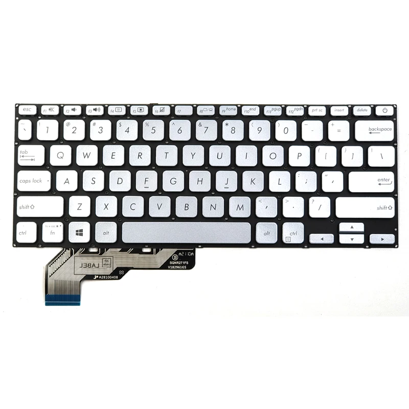 New For Asus ADOL14F ADOL14FA A403F S403F X403F Series Laptop Keyboard US Silver Without Backlit