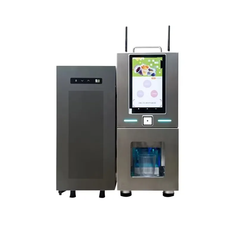 Commercial Mini Desktop Smoothie Vending Machine Custom Single Cup Blender Unmanned Self Service Fruit Cup Vendor