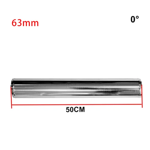Imagen 2 del producto Tubo de aluminio universal de 0/45/90/180 grados, tubo de entrada en frío Intercooler de 2,5 pulgadas ""63mm, turbo de carreras de alto flujo