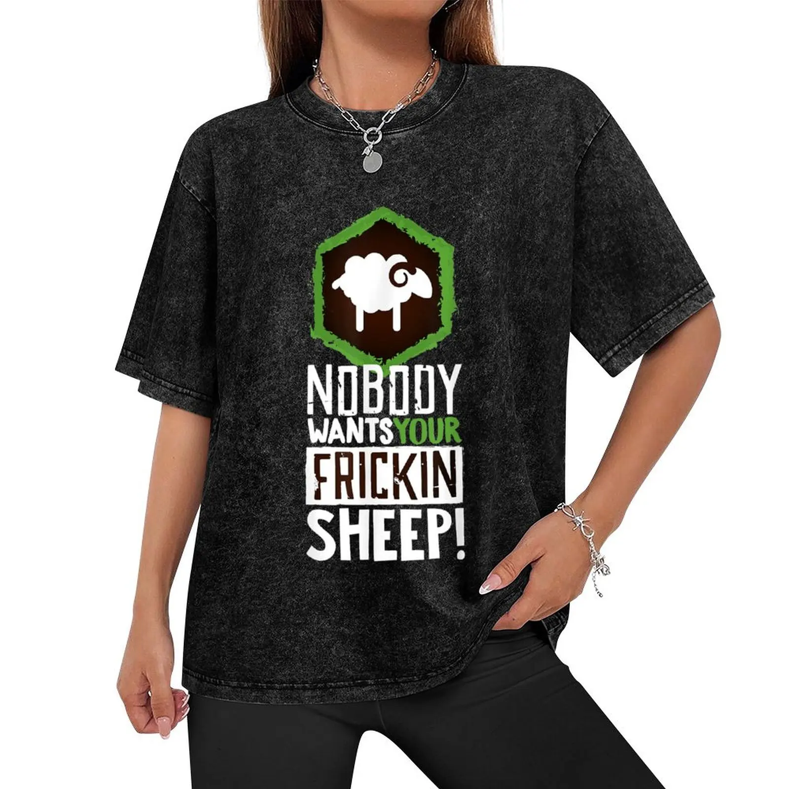 Nobody Wants Your FRICKIN Sheep Board Game Essential T-Shirt blanks Short sleeve tee funny meme t-shirts Men's t-shirt