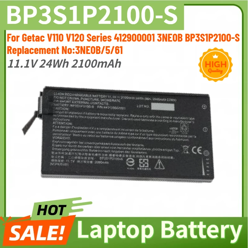 New BP3S1P2100-S High Quality Laptop Battery 11.1V 24Wh 2100mAh For Getac V110 V110C Rugged Notebook BP3S1P2100 441129000001