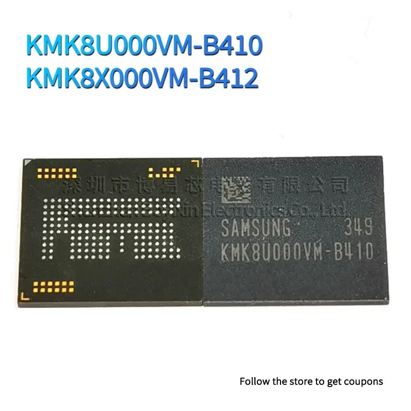 Original genuine KMK8U000VM-B410 KMK8X000VM-B412 EMCP 16G+1G LPDDR2 BGA 162