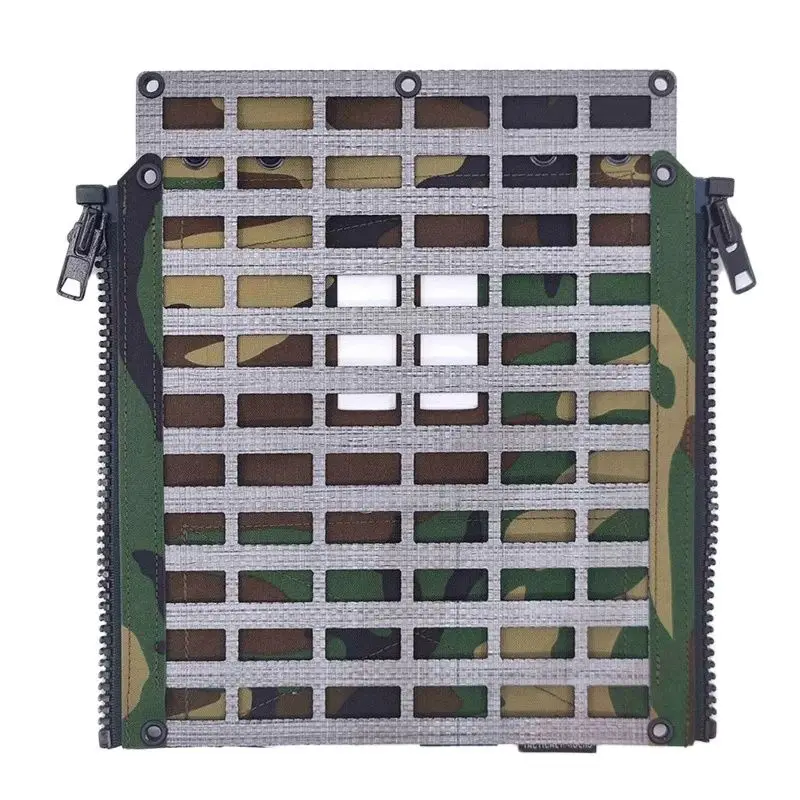 Tactical Raiders Plate Carrier Zip On Molle Back Panel WL M81 Woodland Compatible LV119 TR077