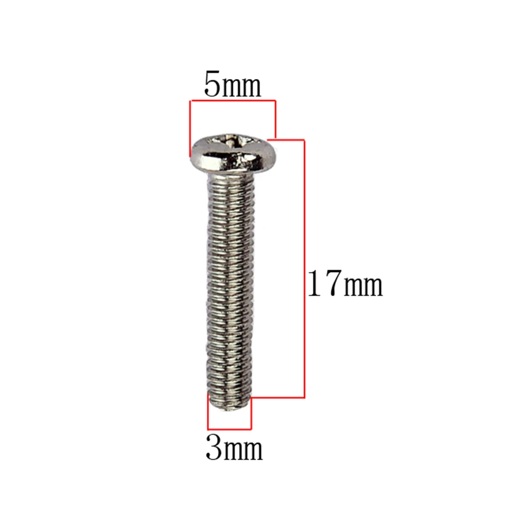 

50 PCS Bridge Saddle Screw Guitar Hardware Accessories Part Replacement Parts Electric Screws