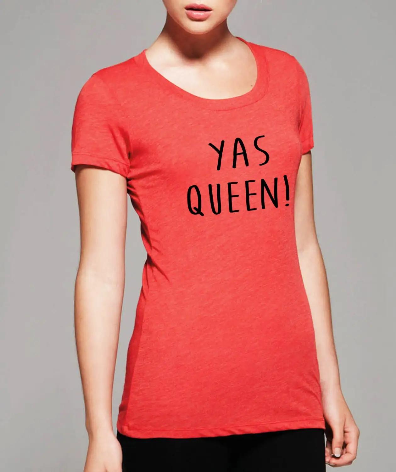 CLEARANCE Yas Queen junior women red T Shirt kween broad city