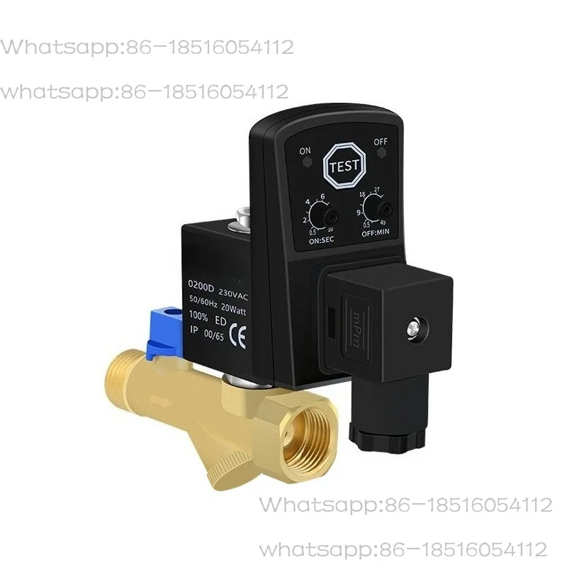 

Electronic drain air compressor air storage tank automatic drain valve timing exhaust electric switch dryer solenoid valve