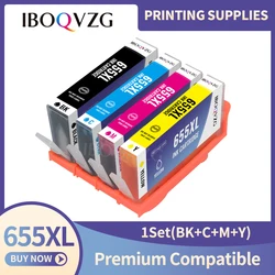 IBOQVZG-Novo cartucho de tinta para HP 655XL, compatível para HP655 Deskjet Ink Supply, cartuchos de tinta, 3525, 4615, 4625, 5525, 6525