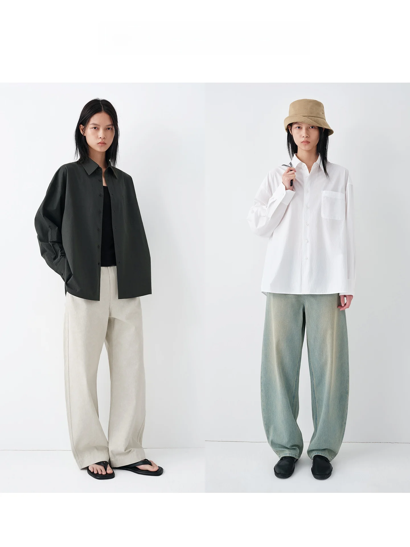 

Женская повседневная рубашка Jaja с длинным рукавом, свободного кроя, с текстурой под хлопок, в стиле Ocean Texture, весенняя мода