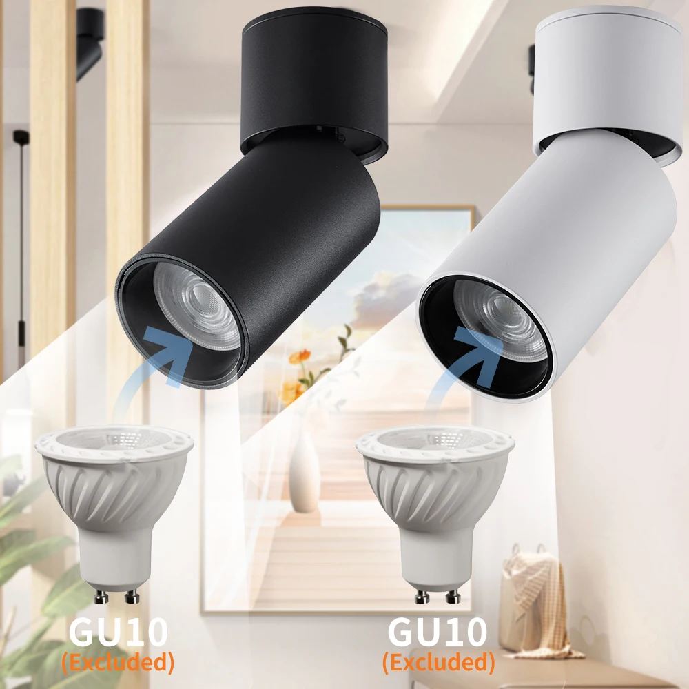 Modern Design GU10 LED Adjustable Downlight Aluminum Mini Spot Light for Recessed Downlight Hotel Spot Light Living Room