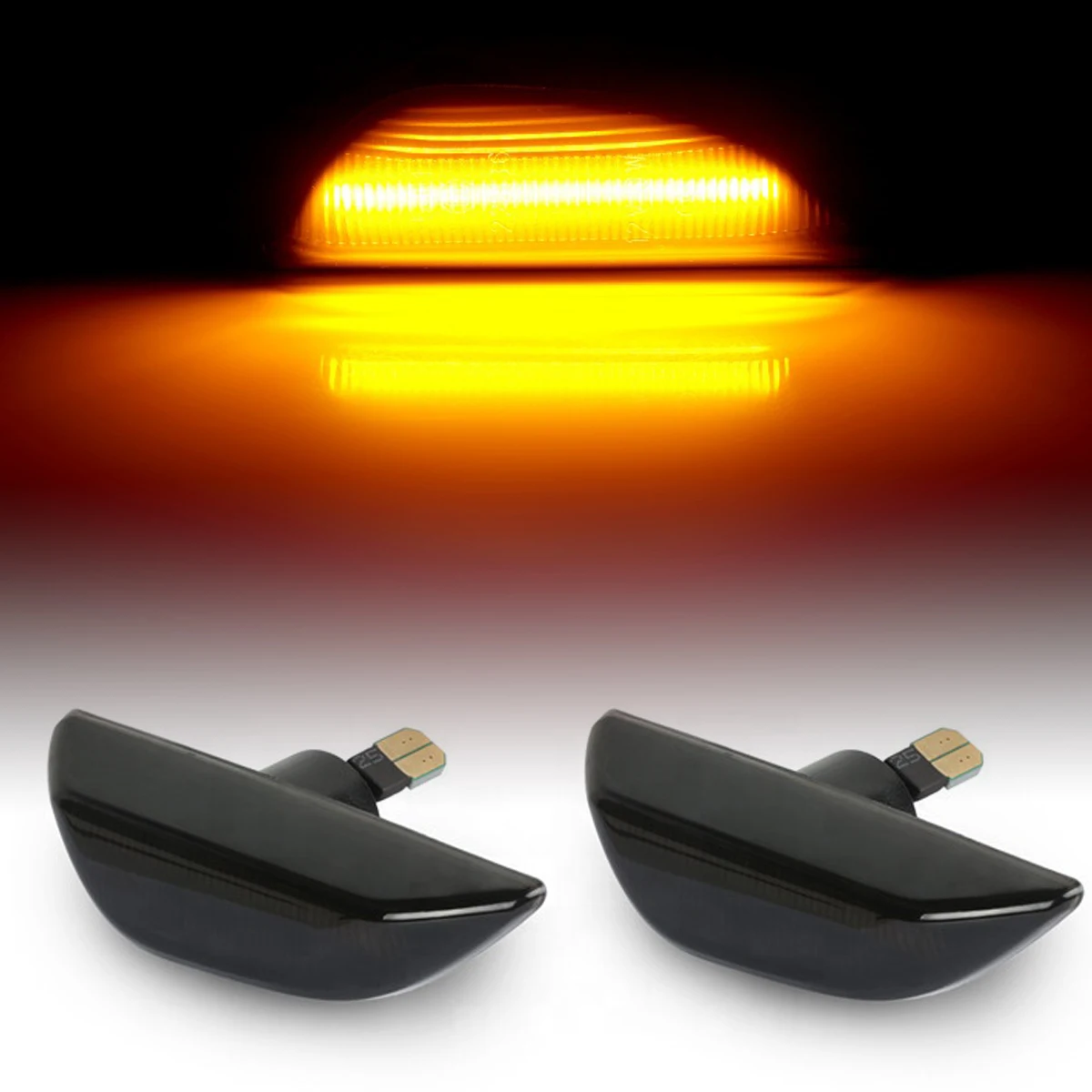 Pair LED Dynamic Side Marker Light Turn Signal Repeater Lamp for Opel Mokka X 2016up Chevrolet Trax 2013-up Car Styling