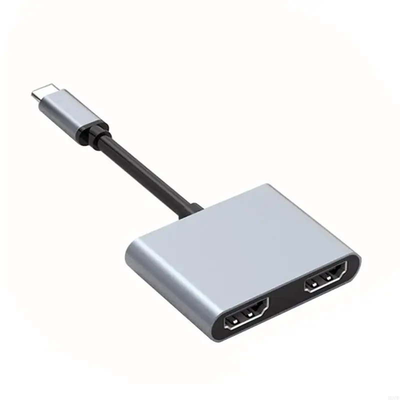 Custodia in alluminio con doppio adattatore HDTV 900F per desktop esteso 4K e mirroring dello schermo