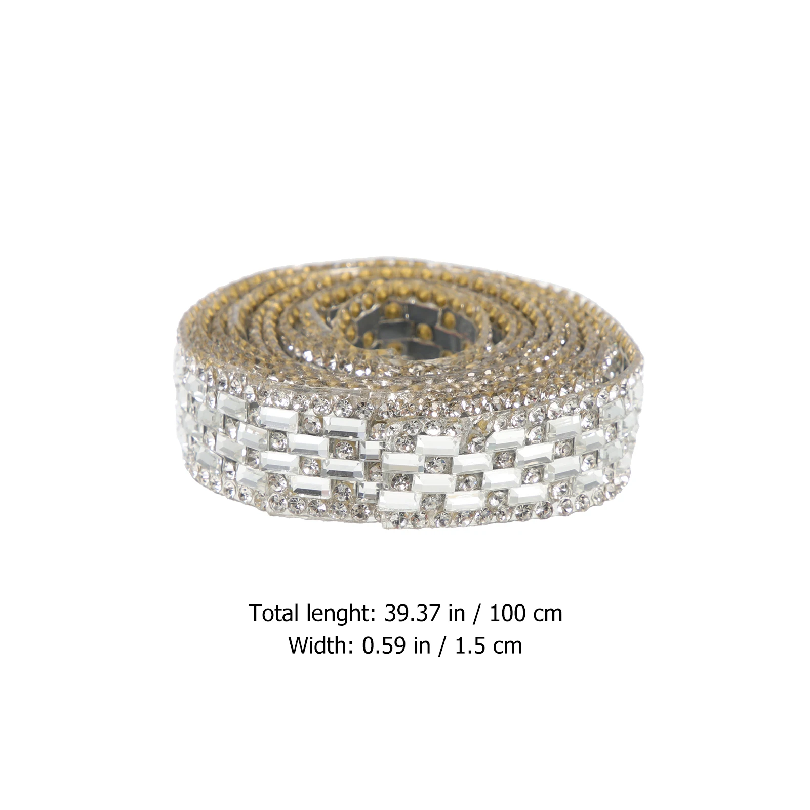 

Glitter Tape Rhinestone Band Rhinestones for Clothing Decorate Sewing Ribbon Decoration Crafting