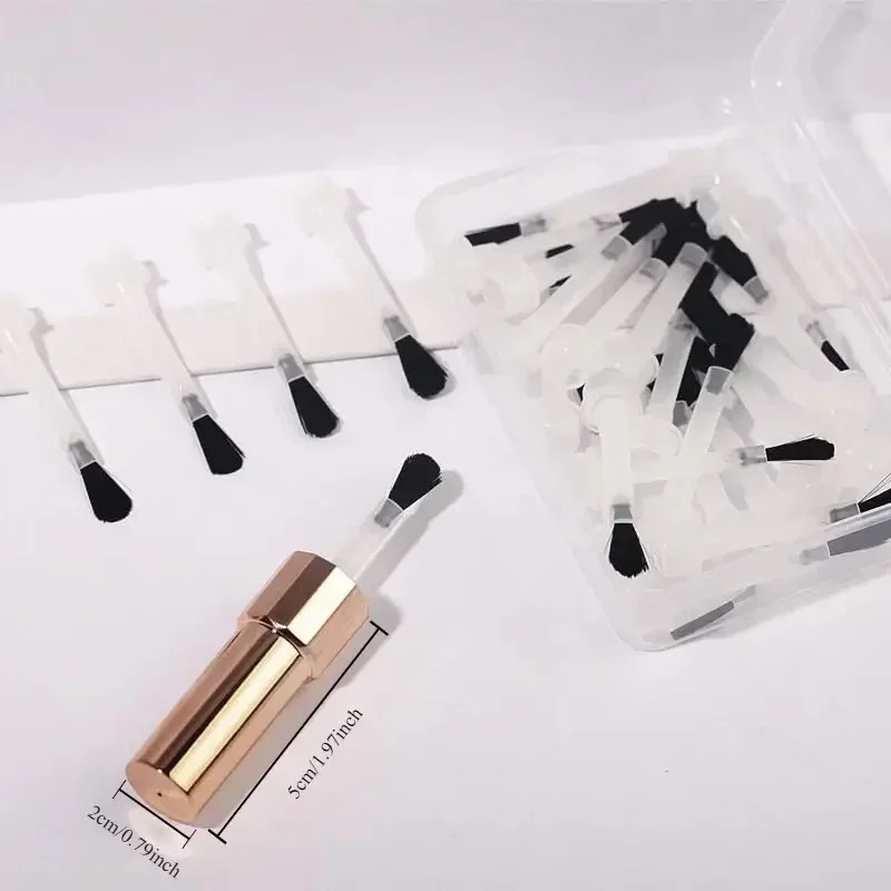 66pcs/25pcs Disposable Nail Polish Brush Nail Polish Bottle Replacement Head Brushes Acrylic Powder Applicators Manicure Tools