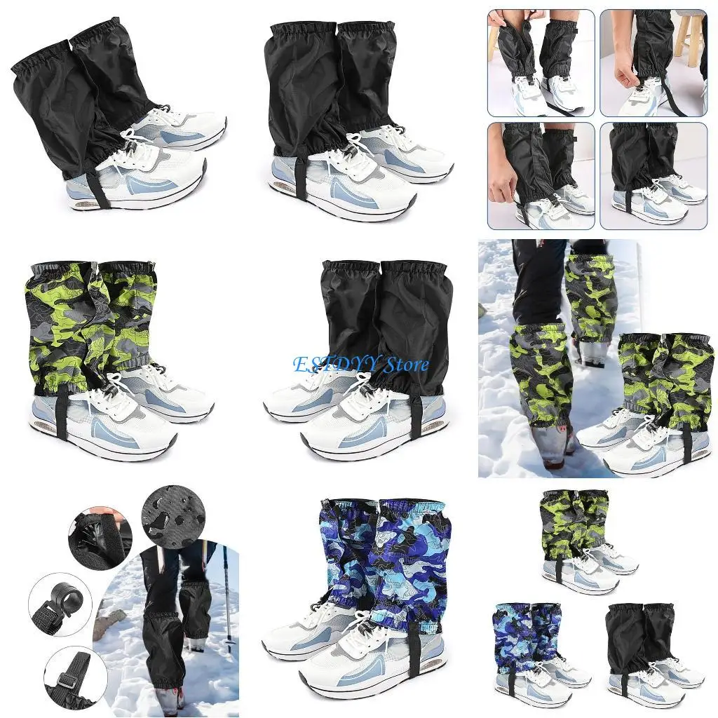 

G6DE Wear Resistant Snow Boot Gaiters for Men Women Hiking Climbing Backpacking and Outdoor