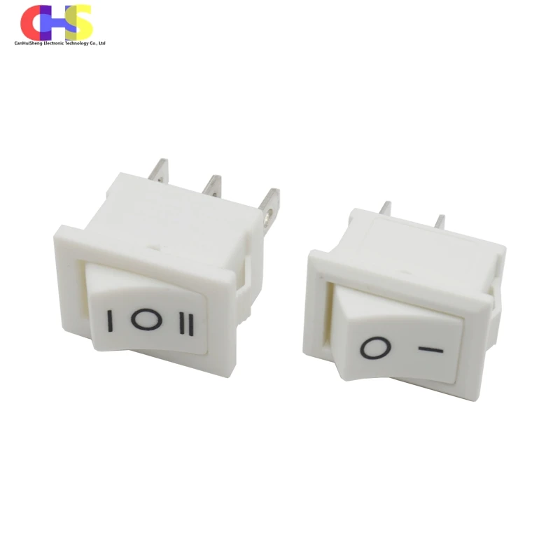 5PCS Switch ON-OFF KCD1 15*21mm 2Pin Ship Type Switch 6A 250V 10A 125V 15X21 Rocker Switch Power Switch
