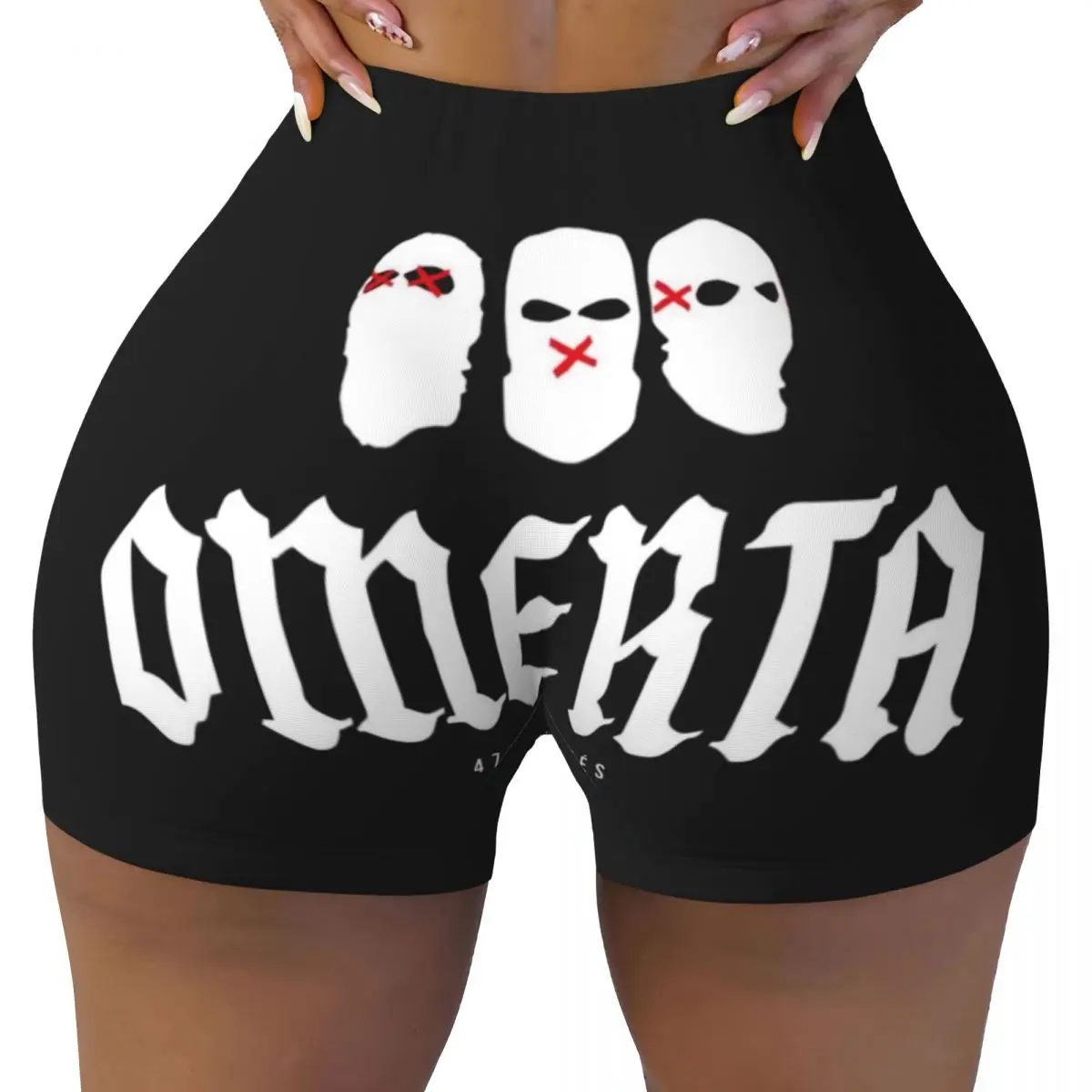 

Custom Omerta 47 Metal Band Workout Shorts Women Gym Volleyball Running Yoga Shorts