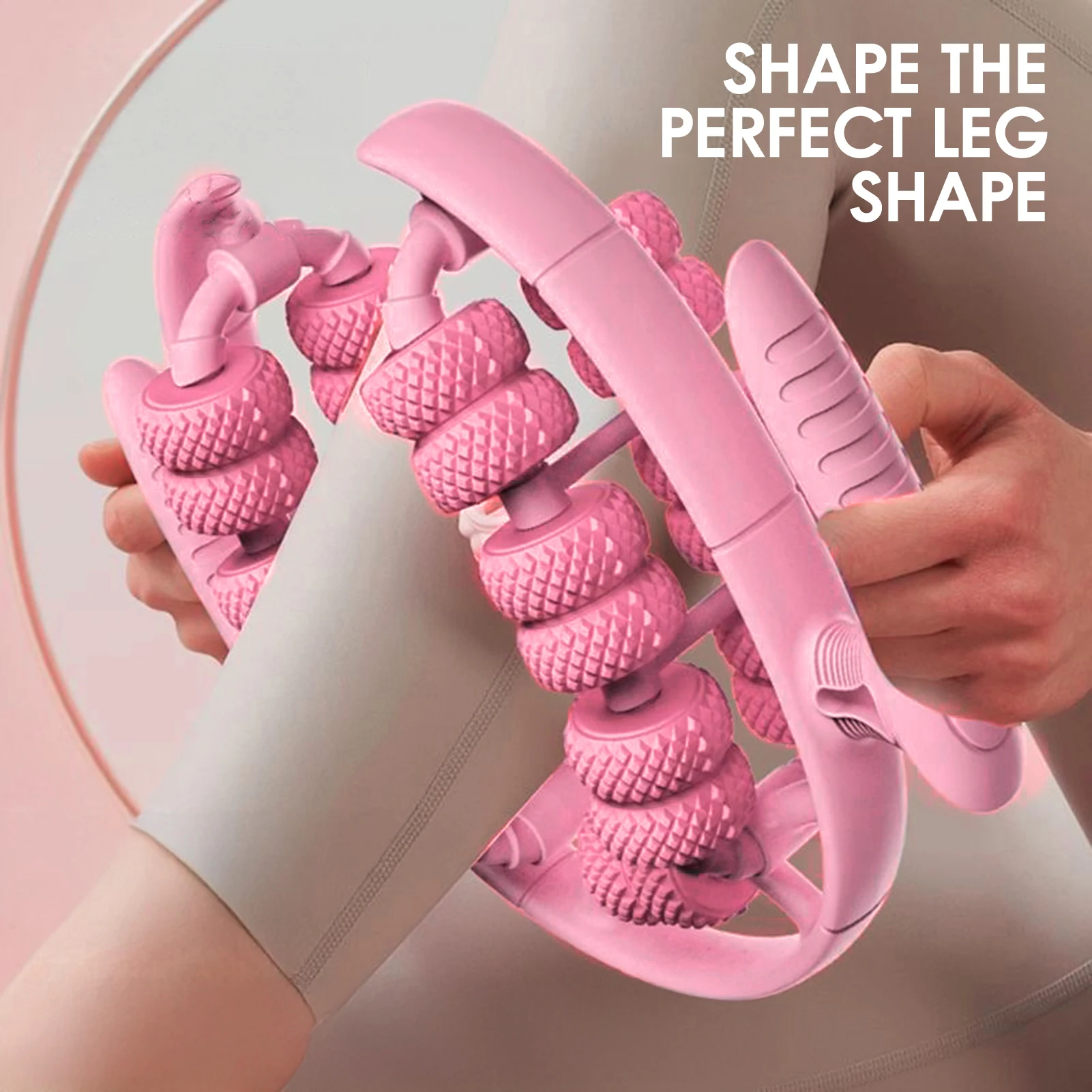 

28-роликовое массажер для ног, кольцо для расслабления мышц, колесо для йоги, антицеллюлитный инструмент для массажа бедер икр