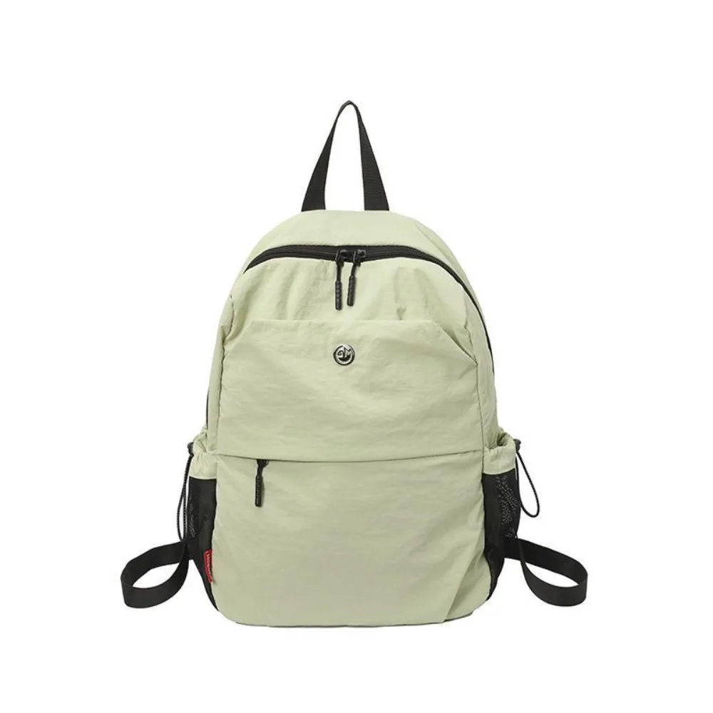 

Simple Small Pack Sport Nylon Backpack Solid Color Handbag Solid Color Shoulder Bag Korean Style Retro Backpack Children