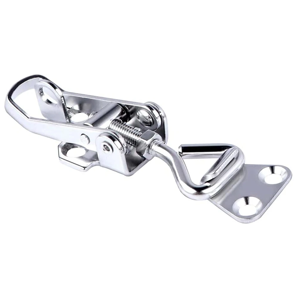 

26.5X75mm Cabinet Boxes Lever Handle Toggle Catch Latch Stainless Steel Lock Clamp Hasp for Boat Hardware Accessories