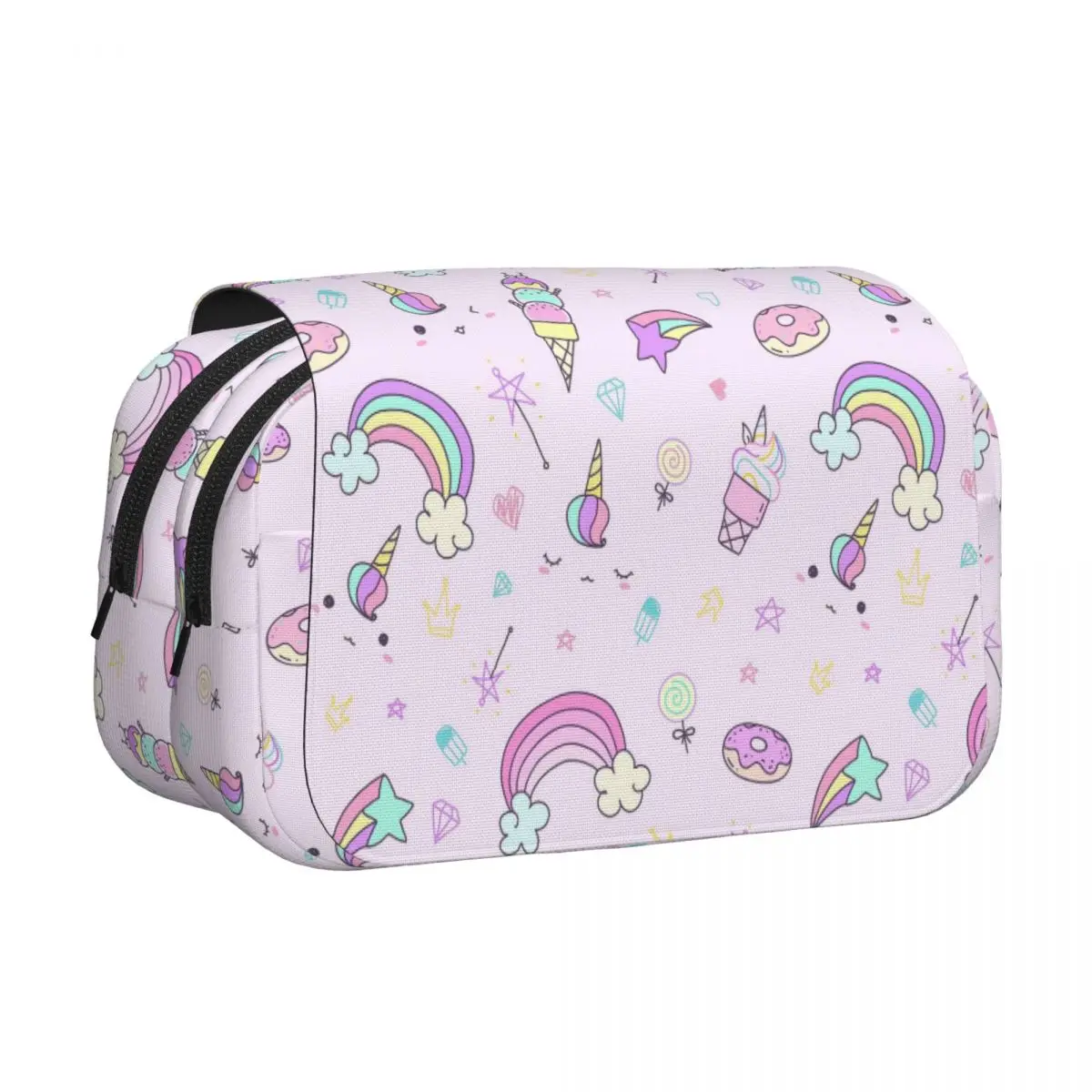 Ice Cream Unicorn Pencil Case Pencil Pouch Hard Shell Leather Big Capacity Pen Box Pencil Bag for Boy Girl Gifts