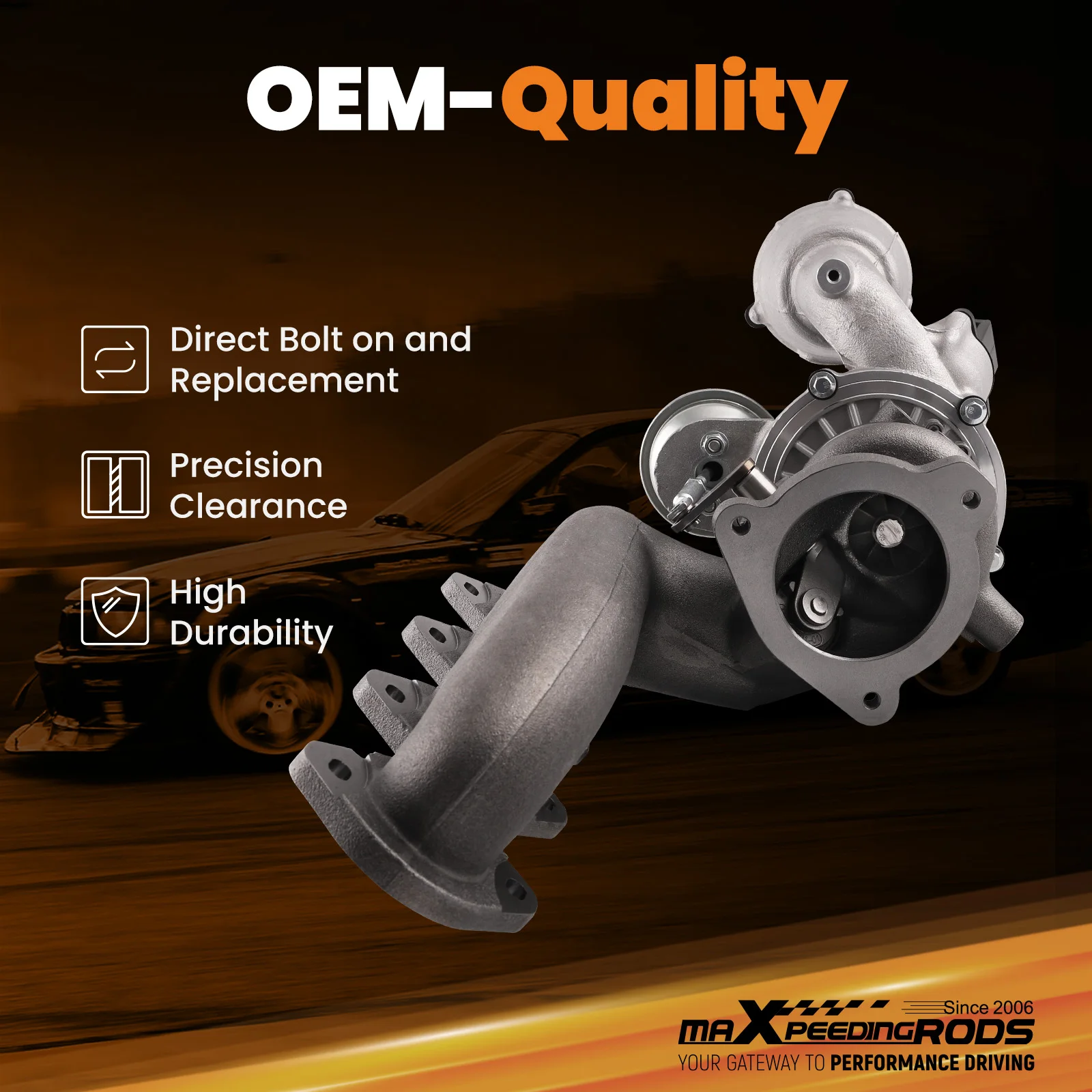 Turbo for Mercedes Benz SLK250 C250 E250 1.8L 2012 2013 2014 2015 2710903680