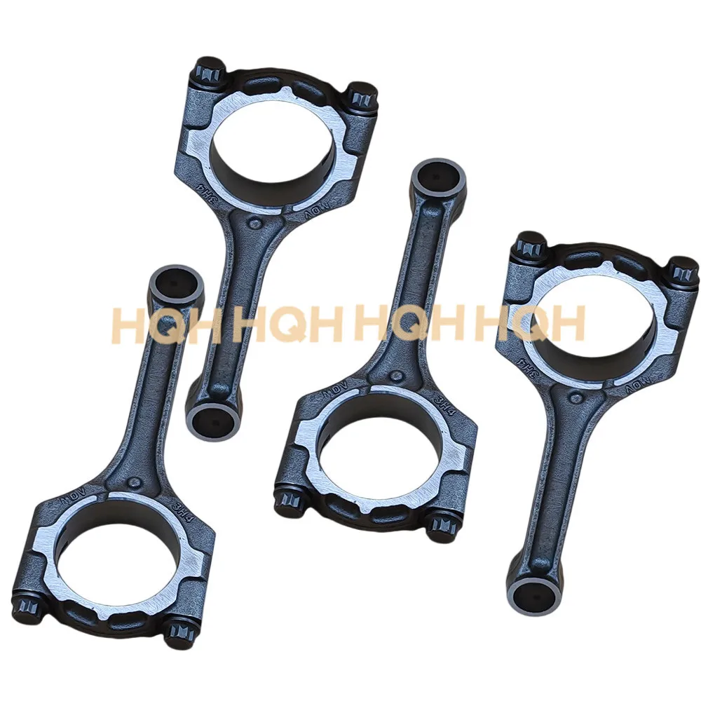 HQH 4x Connecting Rod For Hyundai Accent i20 Venga Pony Kia Rio  Accent Solaris Ceed 1.4L 23510-2B100 23510-2B110 235102B110