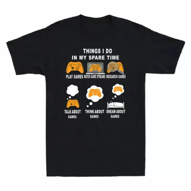 My Funny Games Tee Spare 6 Video Gamers Thin T-Shirt Premium M-2XL Fast Shipping