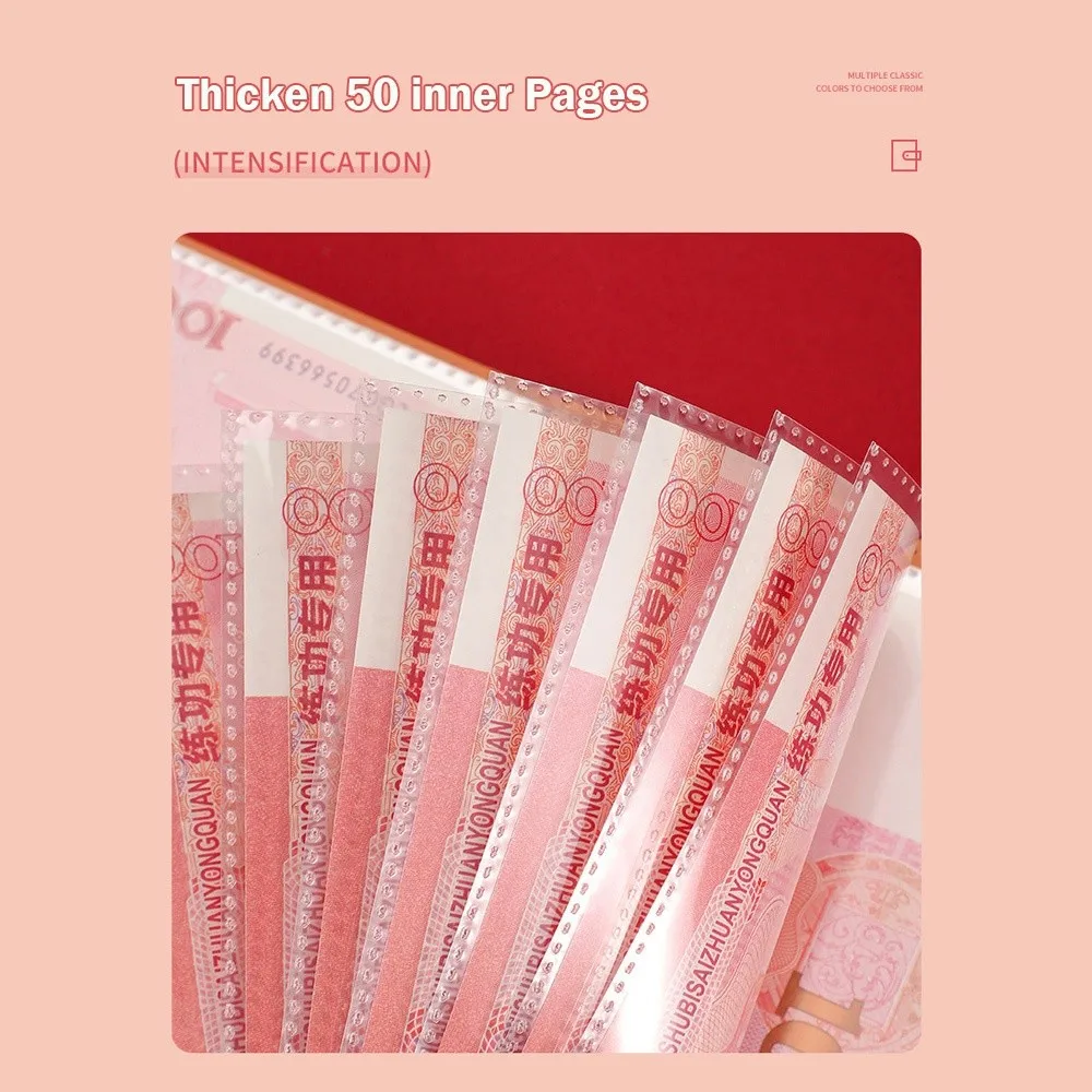 

100 конвертов для челленджа по экономии денег, мини-блокнот из ПУ для накоплений, многофункциональный, водонепроницаемый