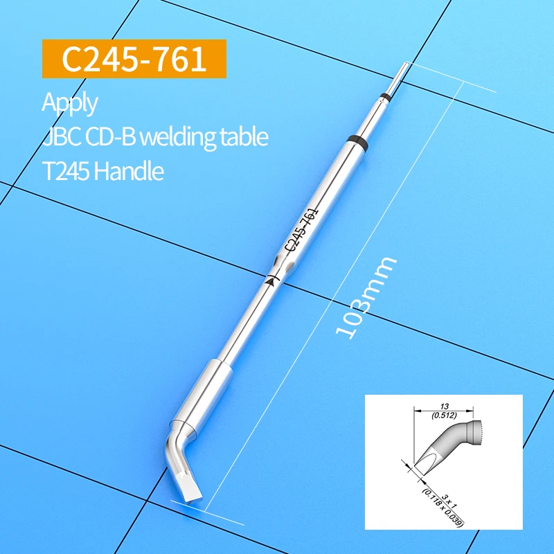 Imagem -06 - Pontas de Ferro de Solda C245 para Jbc T245-a Handle C245 Series C245029 C245-034 C245761 C245-771 C245-935 C245-962 C245-963
