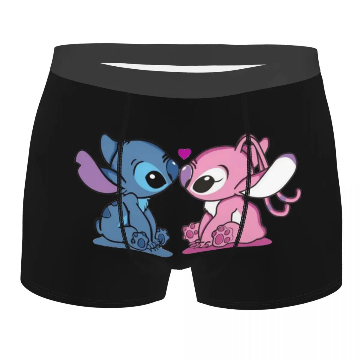 

Мужские трусы-боксеры с принтом Лило и Стич, дышащие, с индивидуальным дизайном, в стиле каваи