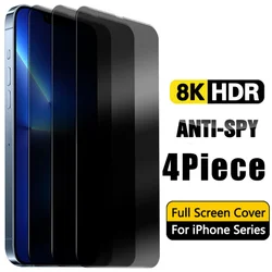 Protecteur d'écran Anti-espion, 4 pièces, Film en verre trempé pour Xiaomi Poco X4 Pro 5G GT Mi X3 Pro GT