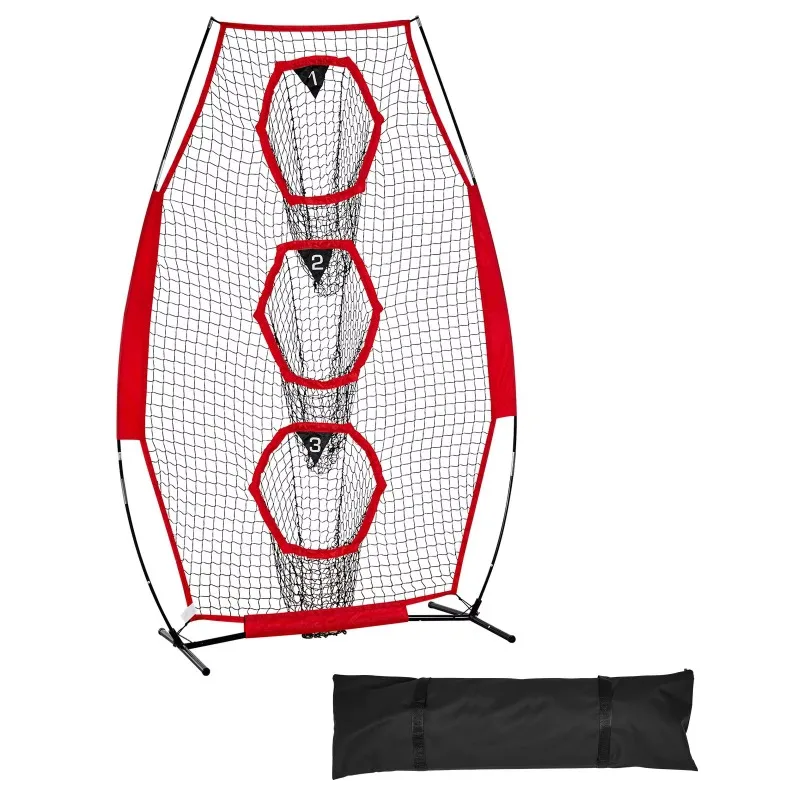 8 x 4 inch soccer training target practice nets, with 5 knotless pockets, including soccer training throwing nets