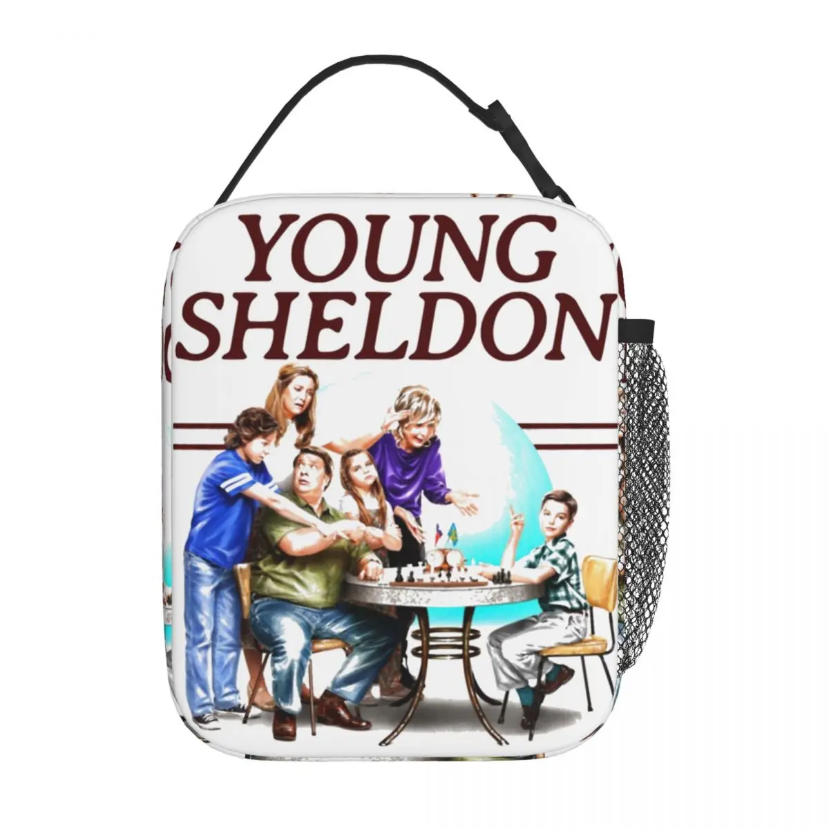 

Young Sheldon Funny Comedy Insulated Lunch Bags For Work Sheldon Cooper Food Container Portable Cooler Thermal Lunch Boxes