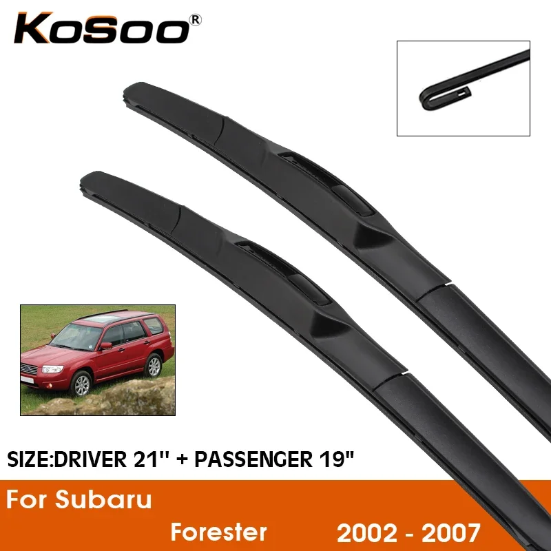 

Car Wiper Blade For Subaru Forester 2002-2007 Windshield Rubber Refill Front Window Wiper 21"+19" Accessories