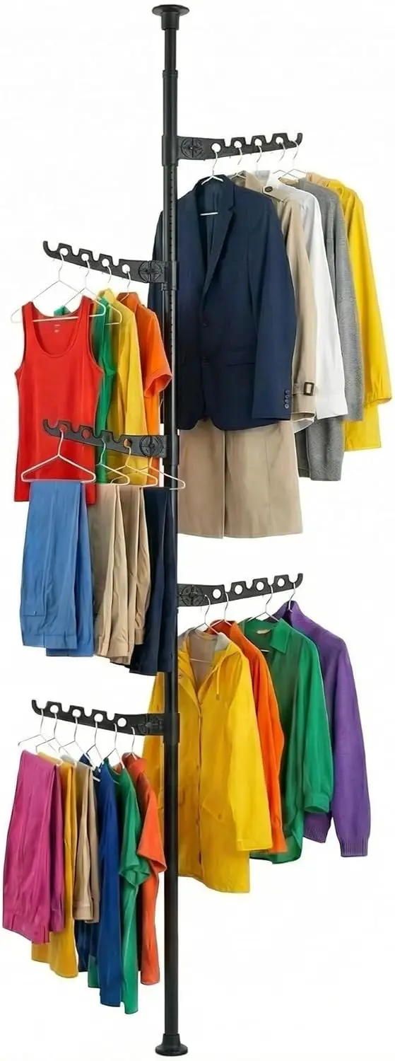 

Суперкомпактная сушилка для белья, напольная вешалка для одежды для квартиры, малогабаритной комнаты, черная