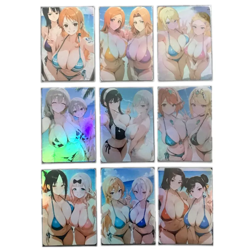 

9 шт./компл., классические персонажи аниме, цельный Death, несколько персонажей, сексуальные телесные боевые игры, игрушки и подарочные коллекционные карты