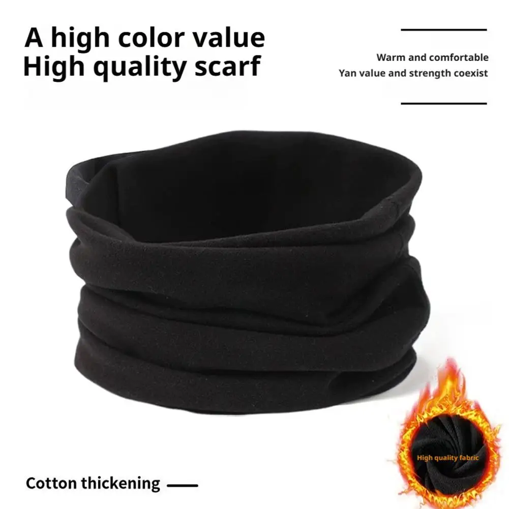 Calentador de cuello de terciopelo para hombres y mujeres, bufanda cálida para el cuello, jersey de protección, temporada de invierno, pañuelo versátil para parejas, 1 ud.
