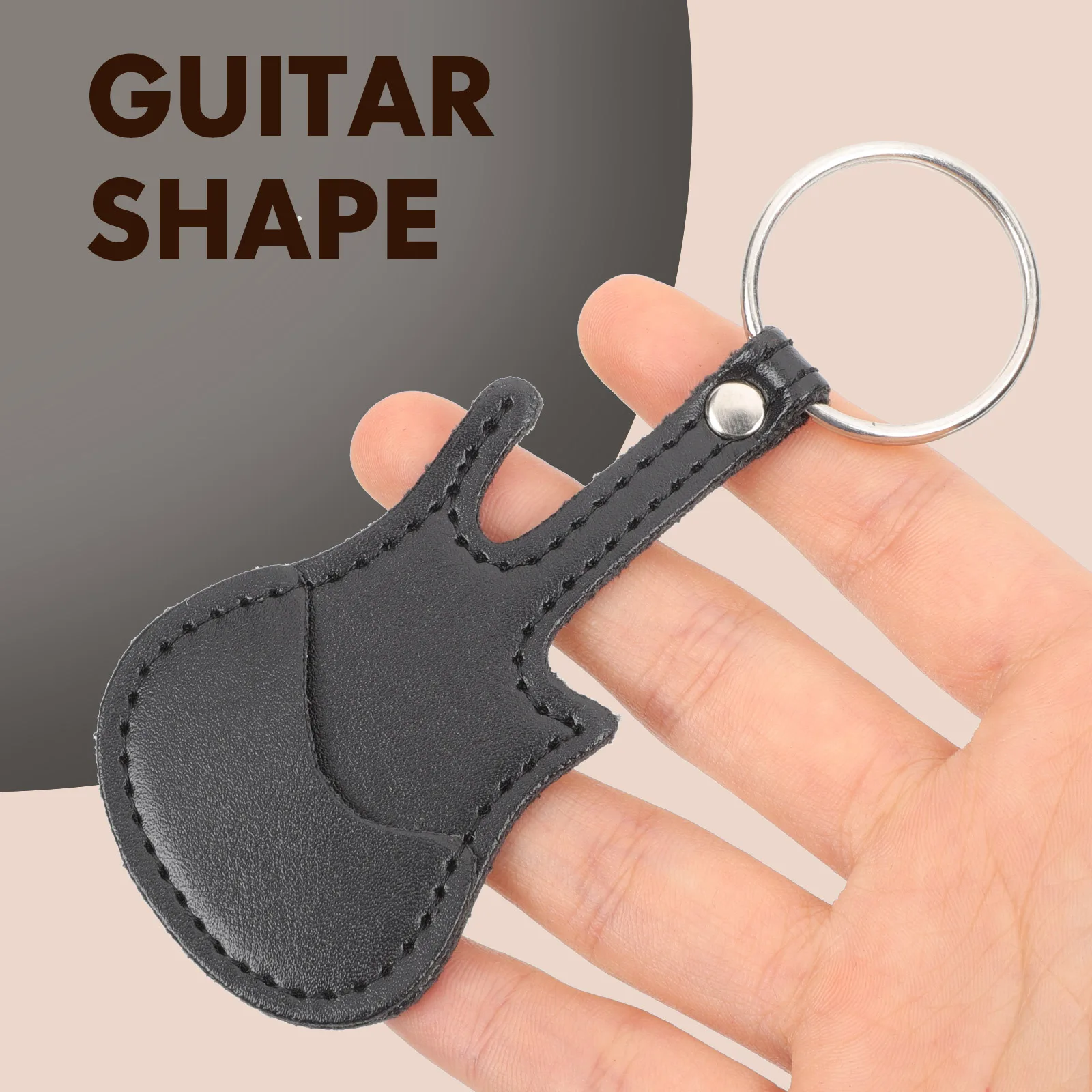 حافظة أعواد الجيتار مصنوعة من مادة البولي يوريثان للاستخدام طويلًا وتركيب سلسلة المفاتيح تمنع الكسر والخسارة حافظة أعواد الجيتار