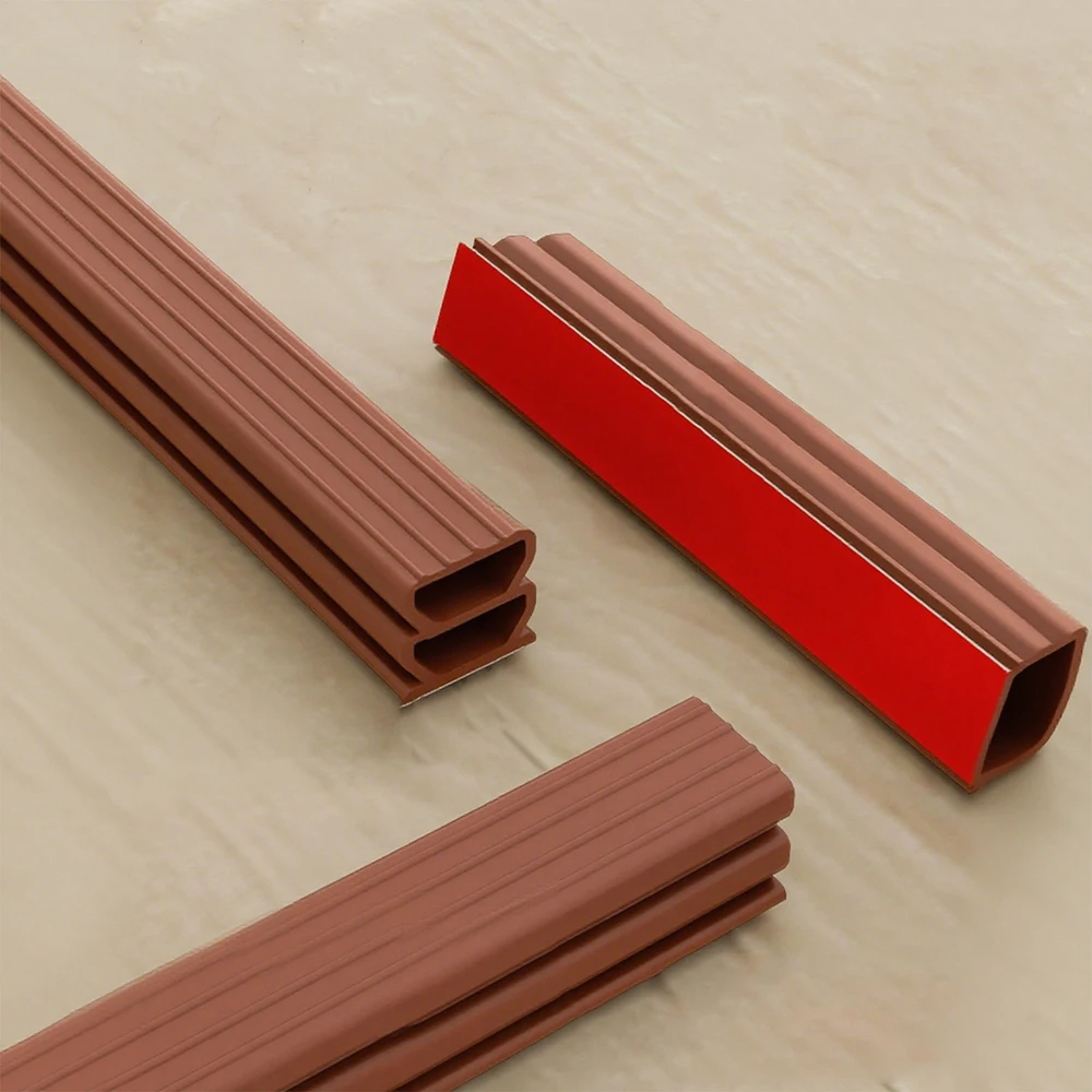 6Meter Silicone Sealing Strip For Sound Insulation Noise Reduction Wind Prevention Doors Balconies Windows Sealing Components