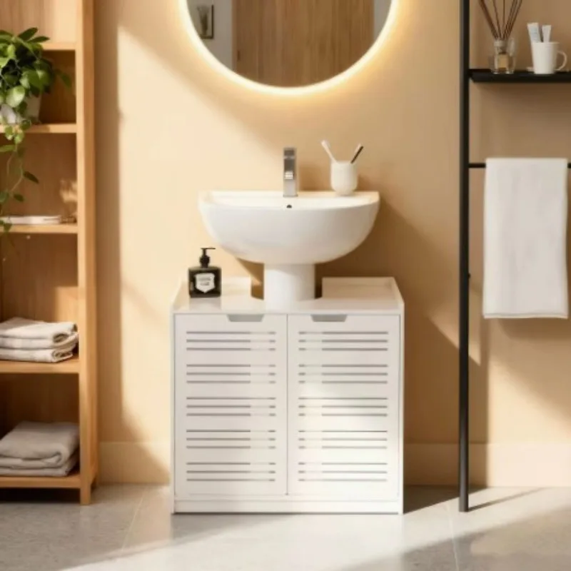 Washbasin cover cabinet, waterproof cabinet, bathroom storage rack, concealing ugliness, bathroom storage rack