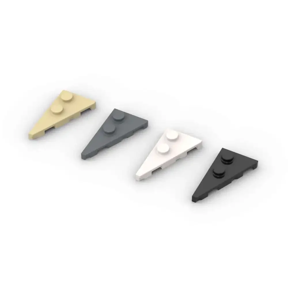 MOC 10PCS 65429 4x2 Wedge Plate Left Building Blocks Kit Pointed Board Bricks Particle Educational Toys Children Birthday Gifts