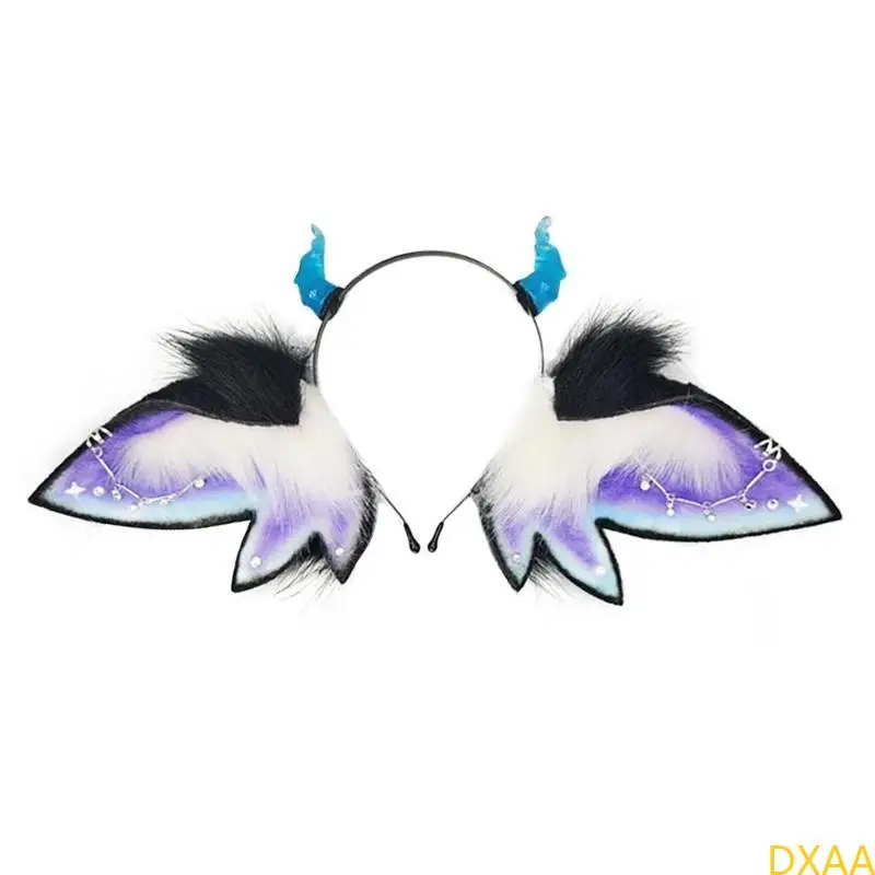 

DXAA Cartoon Cats Ear Headband Soft Hairband for Costume Parties and Festivals